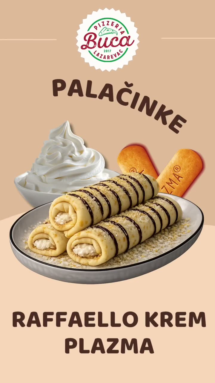 Palačinke sa Raffaello kremom